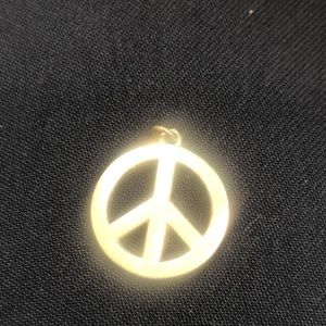 Tiffany sterling silver peace sign